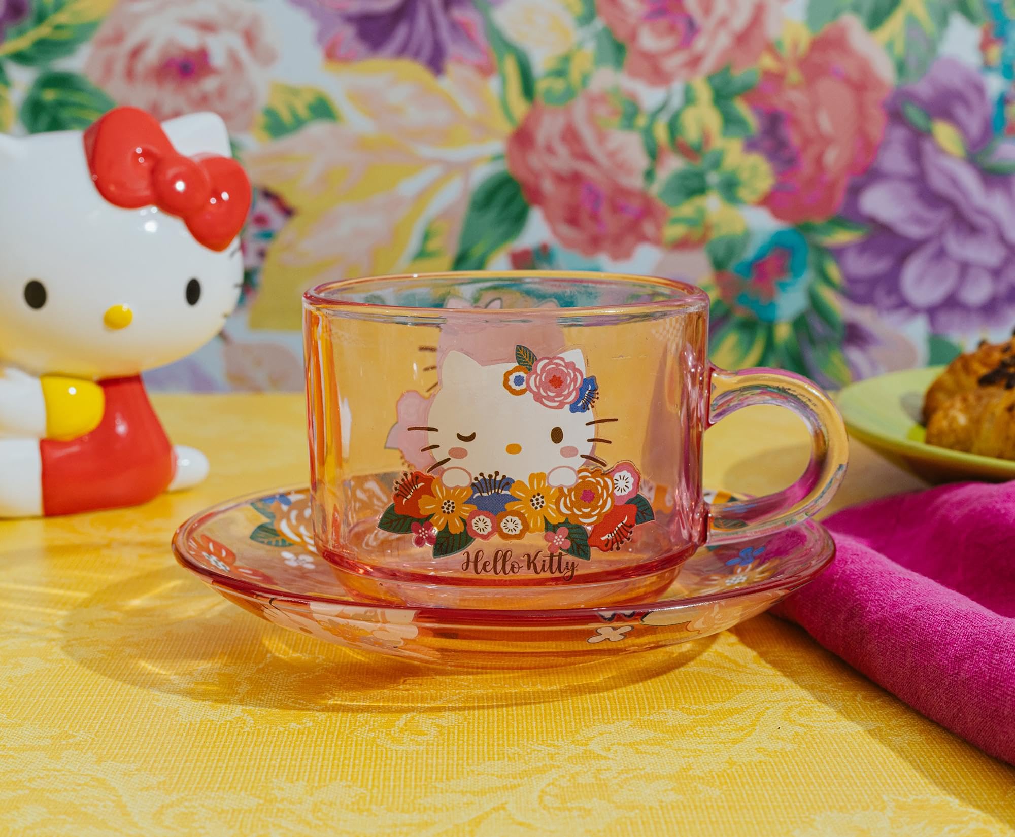 HELLO KITTY プチカフェコレクション 12個セット激レア　希少 Conjunto De Xícaras De Chá E Pires Silver Buffalo Sanrio Hello