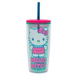Taça Carnival Silver Buffalo Sanrio Hello Kitty Morango 600ml
