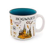 Caneca Camper Silver Buffalo Harry Potter Hogwarts 600ml