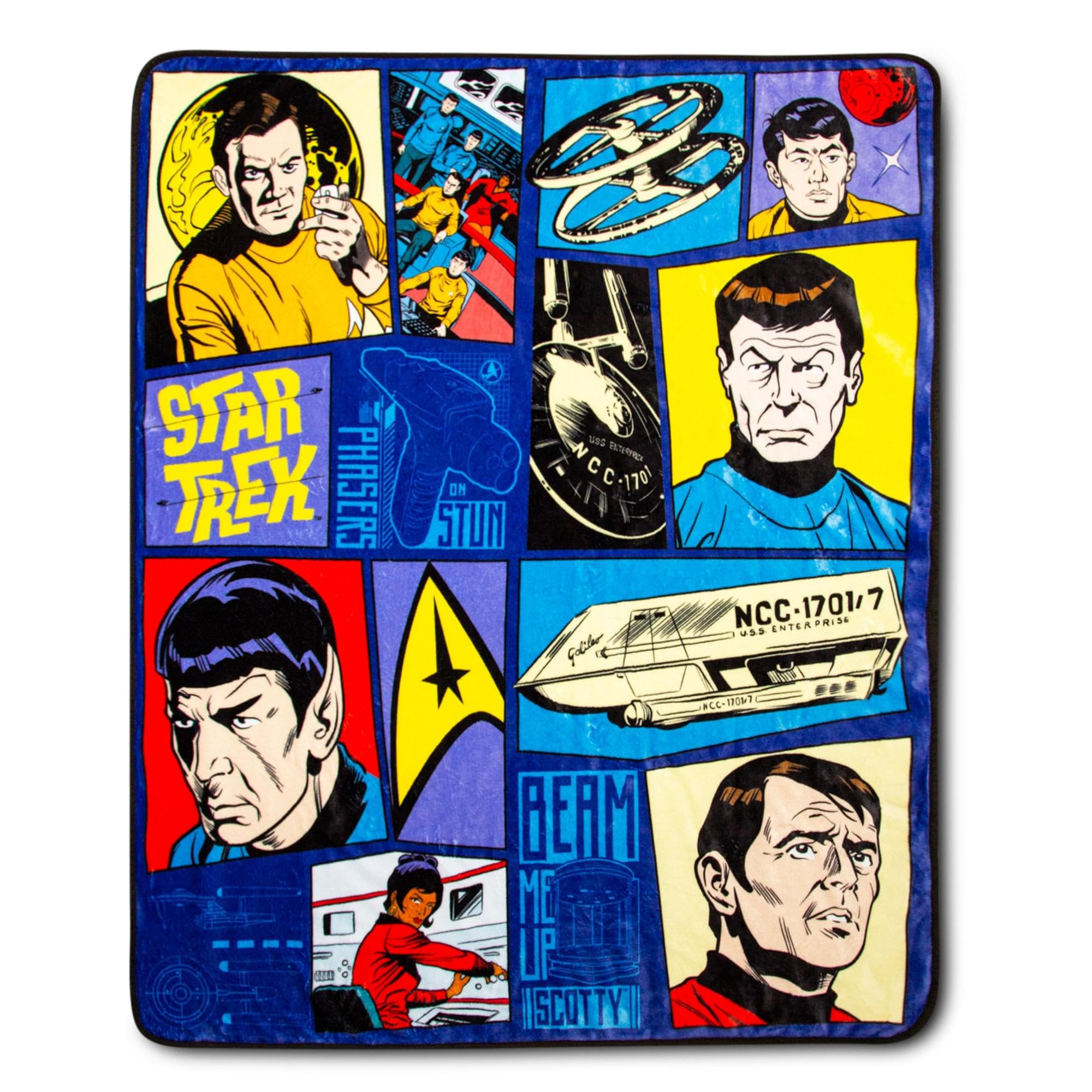 Série Animada Throw Blanket Silver Buffalo Star Trek