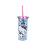 Copo Sanrio Hello Kitty Stacked Donuts Carnival 600 Ml Com Canudo