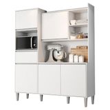 Cozinha Compacta Isabel 5 Portas E 1 Gaveta Branco - Ajl Móveis