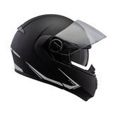 Capacete Peels U-rb2 Escamoteável C/ Óculos - Preto Fosco - 56