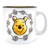 Caneca De Cerâmica Buffalo Disney Winnie The Pooh Em Prata 600ml