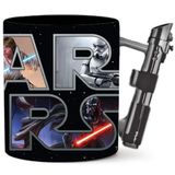 Caneca Prateada Buffalo Star Wars Lightsaber Ceramic 600ml