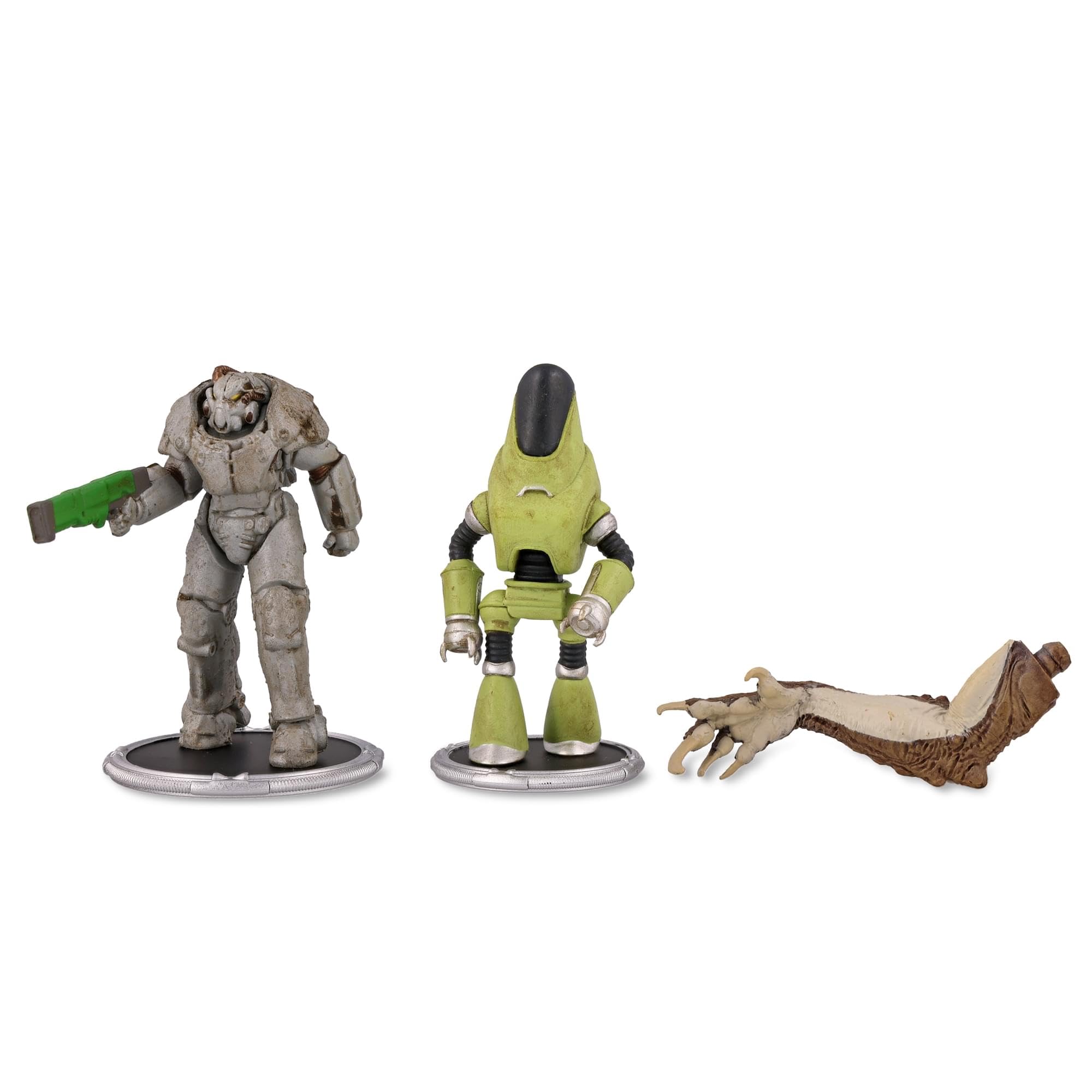 Mini Conjunto De Bonecos Toynk Fallout X01 Power Armor &amp; Protectron