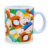 Caneca De Cerâmica South Park Character Faces 600ml