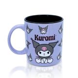 Caneca De Cerâmica Toynk Sanrio Hello Kitty &amp; Friends Kuromi Purple
