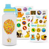 Garrafa De Água Silver Buffalo Disney Pixar Up 950ml Com Adesivos