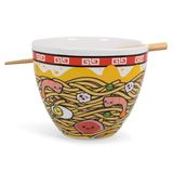 Conjunto De Tigelas De Ramen, Prato De Cerâmica Japonesa Toynk Sunken Noodles