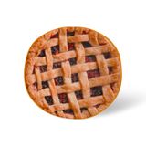 Manta De Lã Redonda Toynk Cherry Pie De 150 Cm De Diâmetro