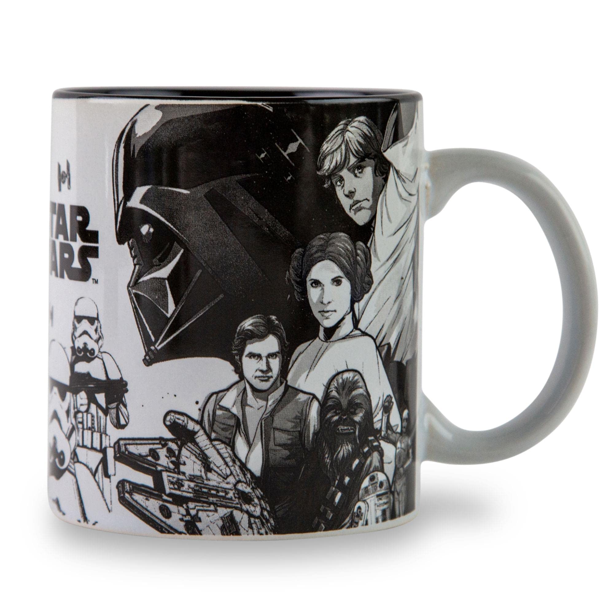 Caneca De Cerâmica Star Wars Original Trilogy Collage 600ml
