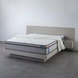 Colchão Queen Cabecasa Madeiramadeira Molas Ensacadas Luna Extra Firm 158x198x31 Cinza/branco