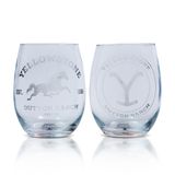 Taças De Vinho Sem Haste Toynk Yellowstone Dutton Ranch 600ml