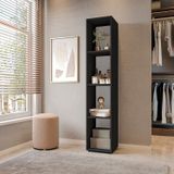 Estante Para Livros Modular 4 Nichos Delta Preto