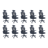 Cadeira De Escritório Presidente Executiva Oficial Legacy - Preto - 10