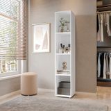 Estante Para Livros Modular 4 Nichos Delta Branco