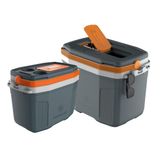 Kit 2 Caixas Térmicas Cooler 32l E 20l Alça E Acesso Rápido