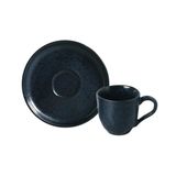 6 Xícaras Café 120ml Stoneware Bio Night Blue Porto Brasil