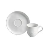 6 Xícaras De Café 120ml Stoneware Bio New White Porto Brasil