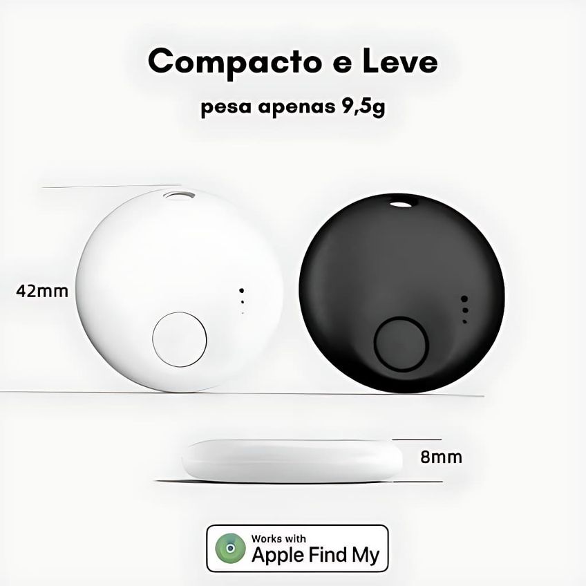 Tag Rastreamento P/ Pets, Mala, Carro, Moto C/ Find My Apple - imagem 5