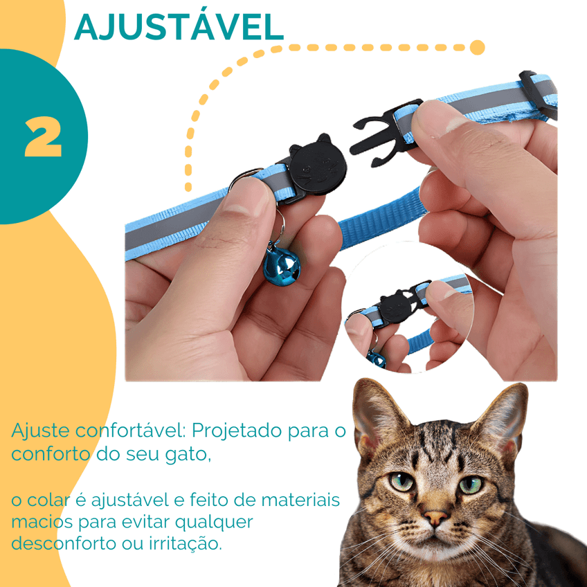 Coleira Com Suporte Gps Rastreador Gato, Cachorro, Pet - imagem 4