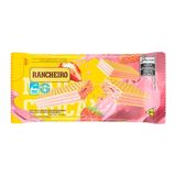 Biscoito Rancheiro Wafer Morango 78g - Embalagem Com 40 Unidades