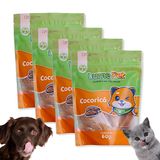 Kit 4 Petisco Natural Peito De Frango Cachorro E Gato 60g