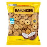 Biscoito Rancheiro Rosquinha Coco 500g - Embalagem Com 20 Unidades