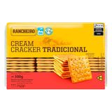 Biscoito Rancheiro Cream Cracker 300g - Embalagem Com 20 Unidades