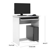 Mesa Computador Pratica Plus Branco Comprar Moveis Sua Casa