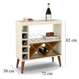 Aparador Adega Malibu Plus Off White / Freijó Comprar Moveis