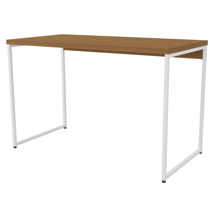 Mesa Escrivaninha Escritorio 118 Cm Li002 Canela Branco Kpb