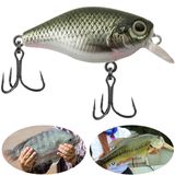 Isca Artificial Marine Mini Crank S084 Cinza 3.8cm 4g Meia Água Pequena Para Tilápia Black Bass