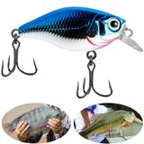 Isca Artificial Marine Mini Crank Chb11 Prateada Azul 3.8cm 4g Meia Água Para Tilápia Black Bass