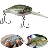 Isca Artificial Marine Mini Crank Deep S084 Cinza 3.8cm 4,3g Barbeluda Para Tilápia Black Bass