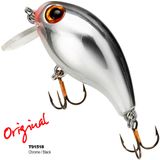 Isca Artificial Rebel Teeny Wake-r Prateada Cromada T91518 De Superfície Para Tilápia Black Bass