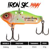 Isca Artificial Albatroz Ferrinho Iron Vibe 4,5g 35mm Branco Com Verde 08 Fundo Para Tilápia Joana