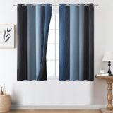 Cortinas Estelar Textiler Ombre Blackout Azul Marinho 140x137cm