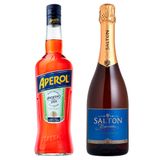 Kit 01 Aperitivo Aperol 750ml + 01 Espumante Salton Brut 750ml