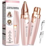 Aparador De Depilação Facial Vg Vogcrest 2 Em 1 Recarregável