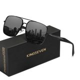 Óculos Adequados Kingseven Quadrados Elegantes Masculino Preto Cinza