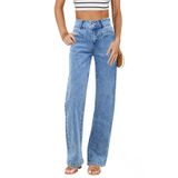 Jeans Sidefeel, Femininos, Pernas Largas, Cintura Alta, Elásticos, Zimbaplatina