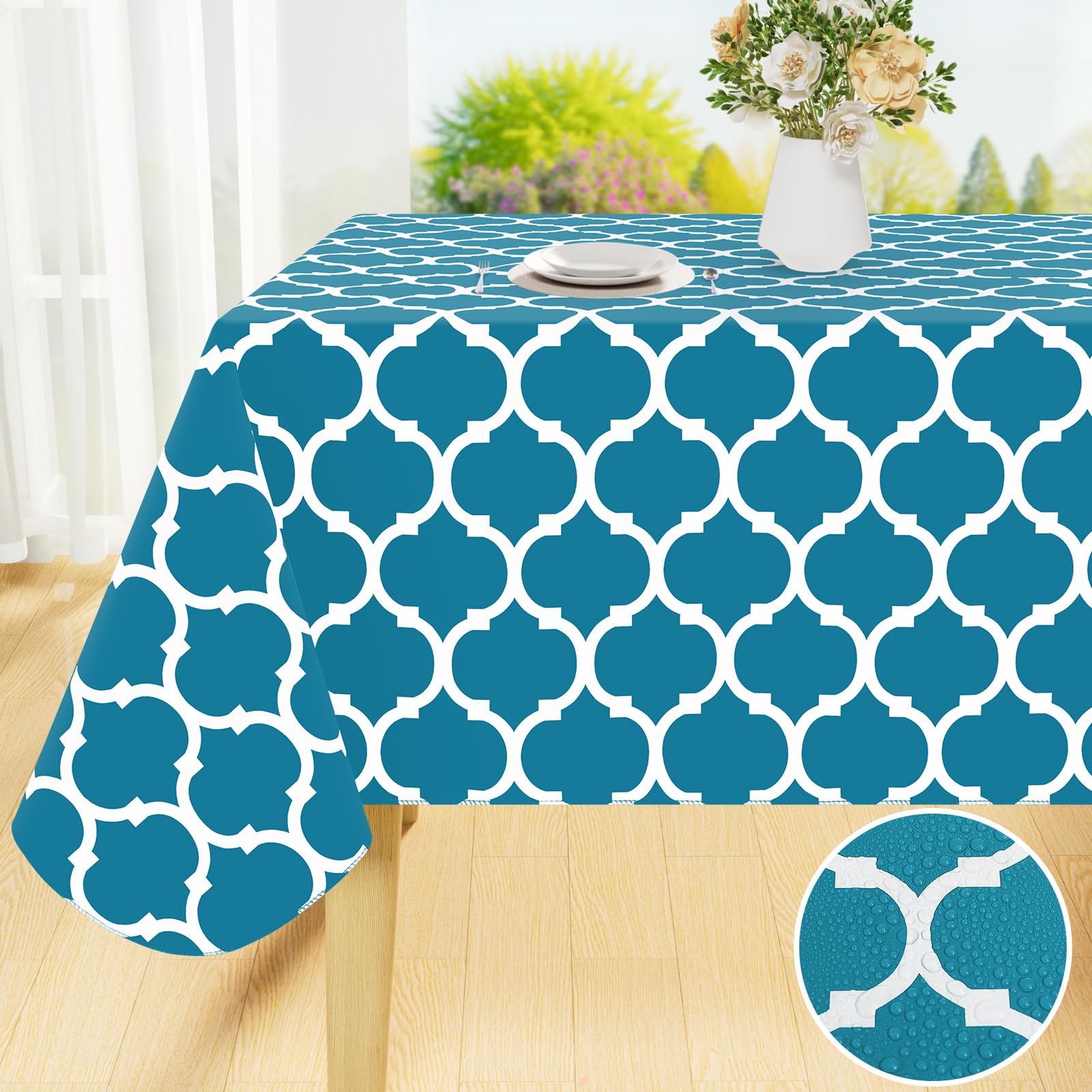 Toalha De Mesa Smiry Waterproof Vinyl 137x305cm Retangle