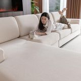 Capas De Sofá Secionais Ohsio Resistentes Ao Desgaste Stretch Ivory