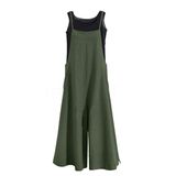 Macacões Femininos Yesno, Casuais, Soltos, Compridos, 2gg, Verde Militar Escuro