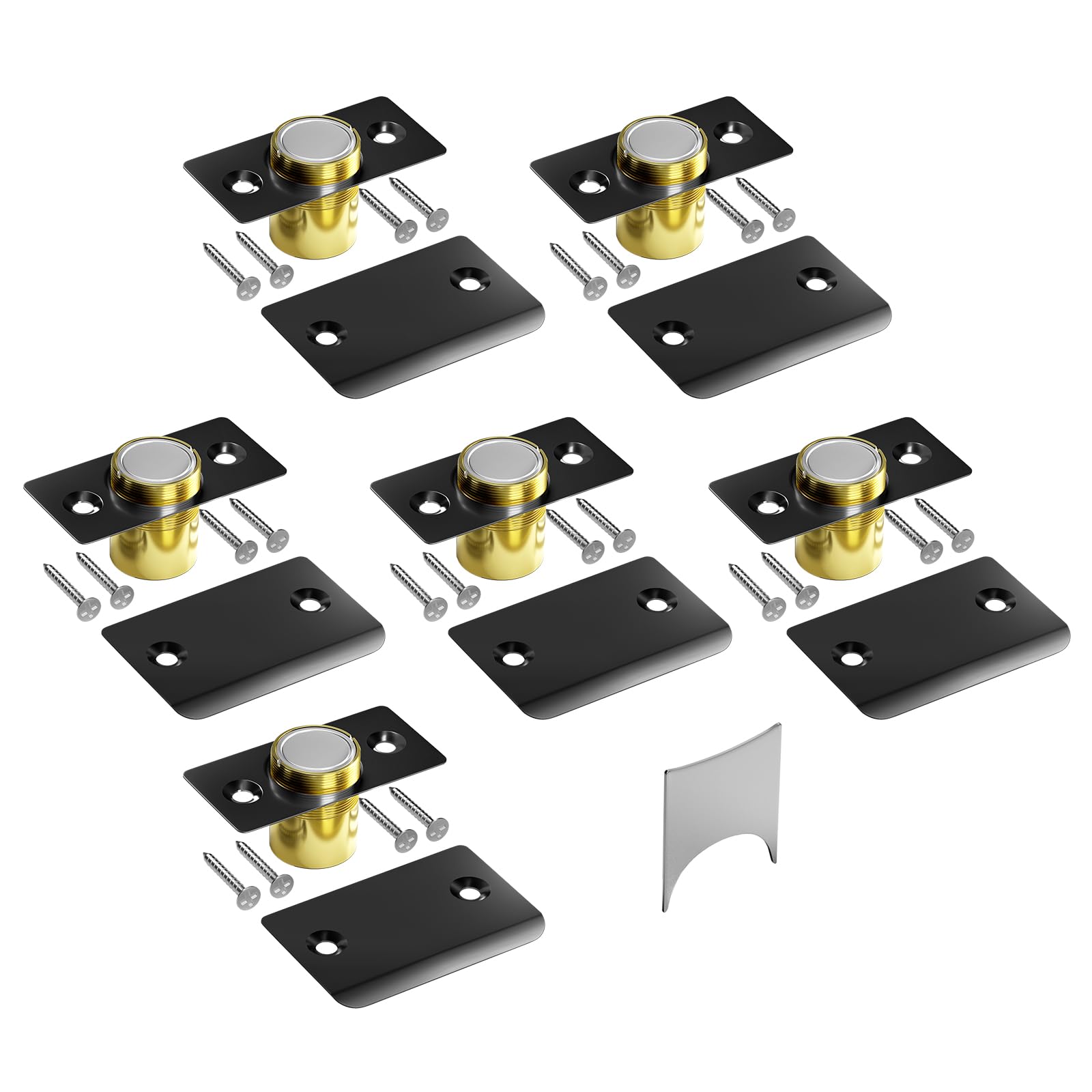 Silent Magnetic Door Catch Tonitrui Com Ímã Forte (pacote Com 6)