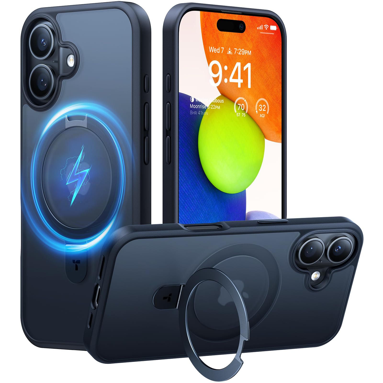 Capa De Telefone Torras Ultra Magnetic Ostand Para Iphone 16 Plus