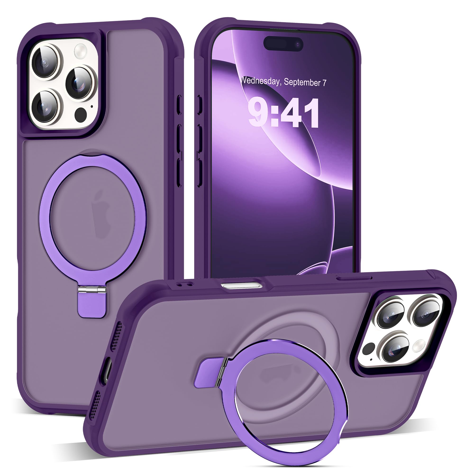 Capa De Telefone Skylmw Compatível Com Iphone 16 Pro Max Roxa