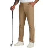 Calças De Golfe Willit Stretch Dress Quick Dry Para Homens, Cáqui Profundo